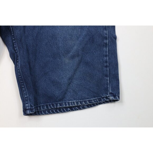 Vintage 90s Streetwear Mens 38 Faded Baggy Fit Hip Hop Denim Jean Shorts Blue - Picture 7 of 15